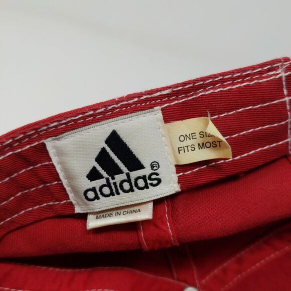 Adidas Indiana University Hoosiers Slideback Hat Red OSFM Embroidered Logo - Picture 12 of 13